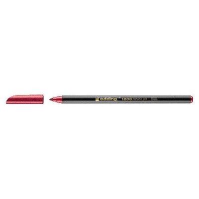 Fineliner edding 1200 f metallic rood | 10 stuks