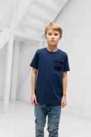 Malelions Zomer t-shirt jongens - navy blauw - nylon pocket - thumbnail