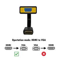 Adapter HDMI naar VGA Ewent EW9869 Zwart 15 cm - thumbnail
