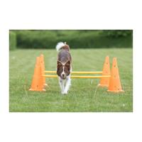 TRIXIE Set van 3 obstakelactiviteiten - Ø 23 × 30 cm - 78 cm - Oranje en geel - Voor hond - thumbnail