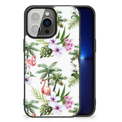 iPhone 13 Pro Dierenprint Telefoonhoesje Flamingo Palms