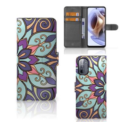 Motorola Moto G31 | G41 Hoesje Purple Flower Motorola Moto G31 | G41 Hoesje Purple Flower