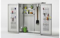 Biohort metalen tuinkast 230 zilver 227x83x182,5 cm - thumbnail