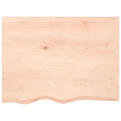 Wandschap 80x60x2 cm onbehandeld massief eikenhout Wandschap 80x60x2 cm onbehandeld massief eikenhout