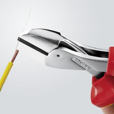 Knipex Zijsnijtang | X-Cut | verchroomd | 160 mm | VDE | 7306160 - 7306160