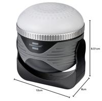 Oplaadbare LED Buitenlamp OLI 310 AB met Bluetooth®-luidspreker (Campinglamp met magneet en haak / Caravan Lamp voor buiten met luidspreker 1x 3W, oplaadbaar en incl. USB powerbank) - thumbnail