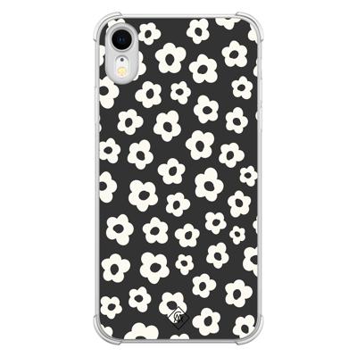 iPhone XR shockproof hoesje - Retro bloempjes
