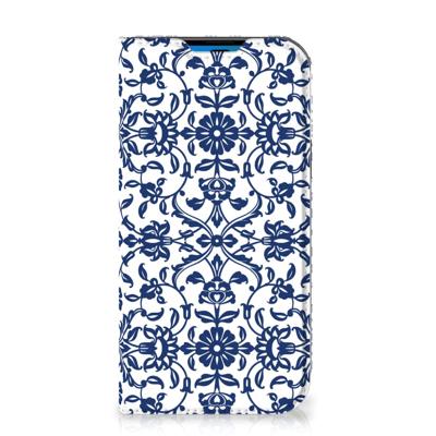 iPhone 14 Pro Smart Cover Flower Blue iPhone 14 Pro Smart Cover Flower Blue