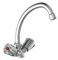 Schutte DUO MIX II tweegreepskraan keuken | lage druk | chroom
 47900 - thumbnail