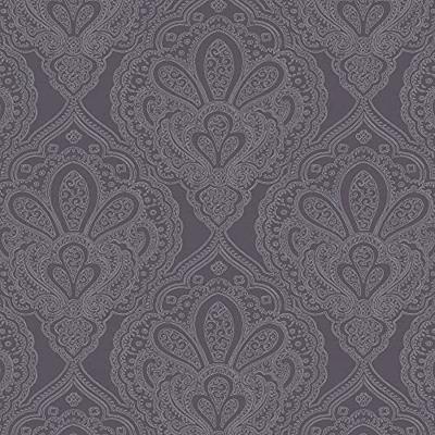 Noordwand Emporium Behang met grafische zilveren ornamenten DWP0247-01