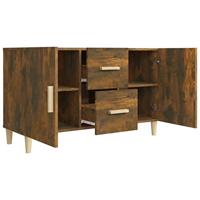 Dressoir 100x36x60 cm bewerkt hout gerookt eikenkleurig - thumbnail