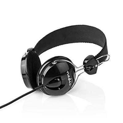 Bedrade Koptelefoon | 1,1 m Ronde Kabel | On-Ear | Opvouwbaar | Zwart