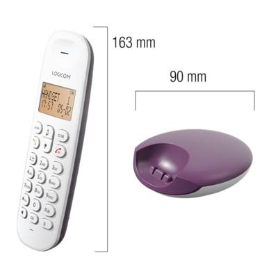 Draadloze vaste telefoon - LOGICOM - DECT ILOA 150 SOLO - Aubergine - Zonder antwoordapparaat Draadloze vaste telefoon - LOGICOM - DECT ILOA 150 SOLO - Aubergine - Zonder antwoordapparaat
