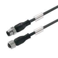 Weidmüller 1925310300 Sensor/actuator connector, geassembleerd M12 Stekker, recht, Bus, recht 3.00 m Aantal polen (sensoren): 4 1 stuk(s) - thumbnail