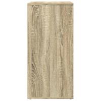 Dressoir 79x38x80 cm bewerkt hout sonoma eikenkleurig - thumbnail