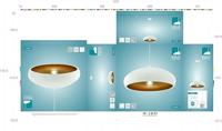 Eglo Landelijke hanglampMogano 1 40cm wit met roodkoper - 94606 - thumbnail