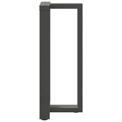 Bartafelpoten 2 st T-vormig 50x35x(90-91) cm staal antraciet