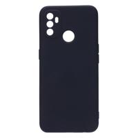 Shop4 - Oppo A53 Hoesje - Zachte Back Case Mat Zwart - thumbnail