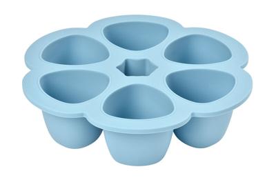 Diepvriesdoos voor verschillende porties, 6 x 150 ml, van BEABA blauw Diepvriesdoos voor verschillende porties, 6 x 150 ml, van BEABA blauw