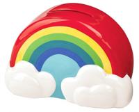 Moses Regenboog spaarpot keramiek 10 cm - thumbnail
