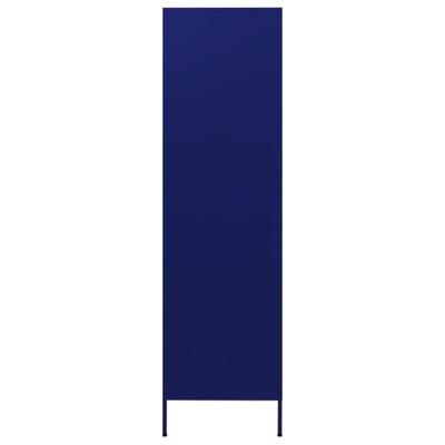Kledingkast 90x50x180 cm staal marineblauw - thumbnail