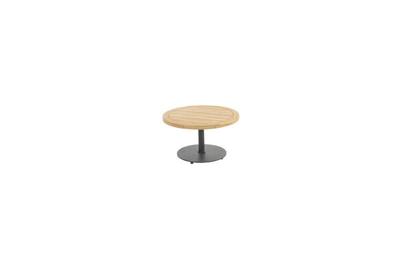 4 Seasons Outdoor | Koffietafel Volta Teak Ø60 cm x 35(h) cm | Antraciet