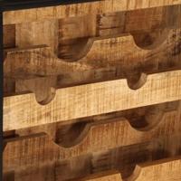 Wijnrek voor 9 flessen 55x33x70 cm massief mangohout - thumbnail