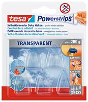 tesa POWERSTRIPS® Zelfklevende haak Small Transparant Inhoud: 5 stuk(s) - thumbnail