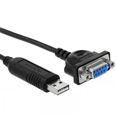DeLOCK 66281 video kabel adapter 1,8 m RS-232 USB Type-A Zwart