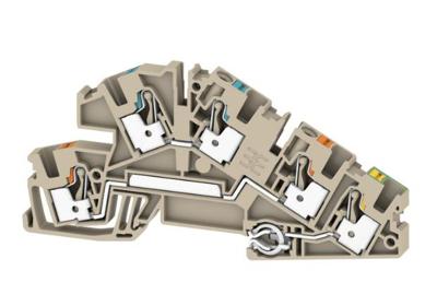 Weidmüller 2669090000 Installatie-etageklem Push-In-klem, Steekaansluiting Donkerbeige 25 stuk(s)