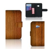 Samsung Galaxy Xcover 4 | Xcover 4s | Book Style Case | Donker Hout - thumbnail