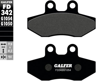 GALFER remblokken "fd342" brake pad fd342 g1054 organic standard