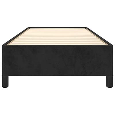 Bedframe fluweel zwart 80x200 cm
