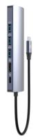Manhattan 6-in-1 USB C Docking Station Hub - met 100W Power Delivery, 4k HDMI, 3 USB-A 3.0, 1 Gigabit RJ45-poort - Multiport Adapter voor MacBook Air/Pro en andere Type C-apparaten - 3 jaar Mfg - thumbnail