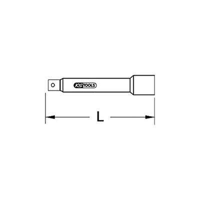 KS Tools 918.3896 9183896 Dopsleutelverlenging Aandrijving 3/8 (10 mm) 75 mm 1 stuk(s)