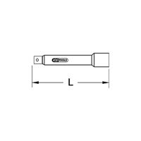 KS Tools 918.3896 9183896 Dopsleutelverlenging Aandrijving 3/8 (10 mm) 75 mm 1 stuk(s) - thumbnail