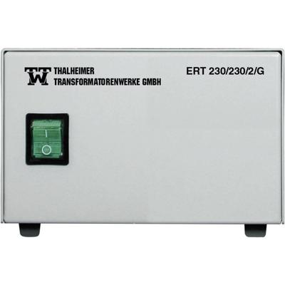 Thalheimer ERT 230/230/4G Lab-scheidingstrafo, vaste spanning 960 VA Aantal uitgangen: 4 x 230 V/AC Thalheimer ERT 230/230/4G Lab-scheidingstrafo, vaste spanning 960 VA Aantal uitgangen: 4 x 230 V/AC