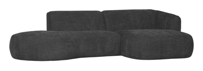 WOOOD Loungebank 'Polly' Rechts, Woven, kleur Grijs