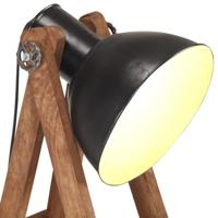VidaXL Vloerlampen 3 st e27 massief mangohout zwart - thumbnail