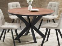 Ronde eettafel LANAKO 120 cm franse eik herfst - thumbnail