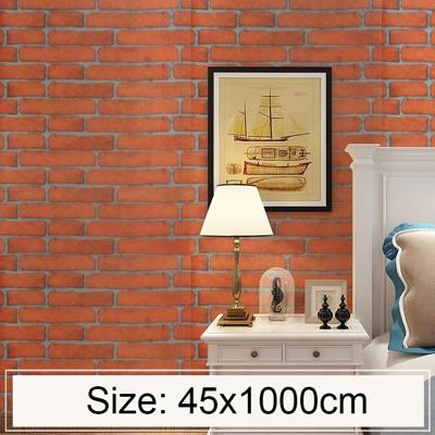 Kleine gele baksteen creatieve 3D steen baksteen decoratie behang Stickers slaapkamer woonkamer muur waterdicht Wallpaper Roll grootte: 45 * 1000cm Kleine gele baksteen creatieve 3D steen baksteen decoratie behang Stickers slaapkamer woonkamer muur waterdicht Wallpaper Roll grootte: 45 * 1000cm