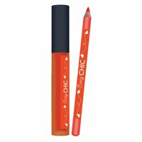 Clementoni crazy chic lipgloss en lipliner oranje - thumbnail