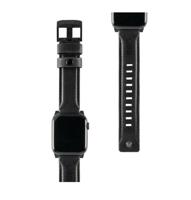 URBAN ARMOR GEAR UAG Compatibel Apple Watch Band 41 mm/40 mm/38 mm, iWatch Series 9/8/SE 2/7/6/5/4/3/2/1 & Watch SE, Top Grain Italiaans lederen vervangende band, leer bruin - thumbnail