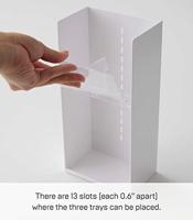 Yamazaki Make up Organizer - Tower - Wit - thumbnail