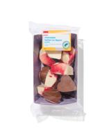 HEMA Chocolade harten en lippen praliné 150gram - thumbnail