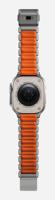 Nomad Stratos Titanium Strap Apple Watch 44mm / 45mm / 46mm / 49mm Naturel/Ultra Orange - thumbnail