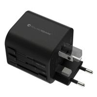Rolling Square Wereldstekker Travel Adapter l Universele Reisstekker Quick Charger 35.5W - 3 USB en 2 USB-C met Power Delivery en Quick Charge - thumbnail