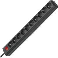 Brennenstuhl Eco-Line stekkerdoos met schakelaar 10-voudig zwart 3m H05VV-F 3G1,5 - 1159300010 - thumbnail