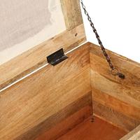 Opslagbankje 80x40x40 cm massief gerecycled hout - thumbnail