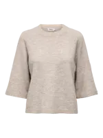 Only Onlsimoni 3/4 Pullover Knt Noos Trui Pumice Stone Melange - thumbnail